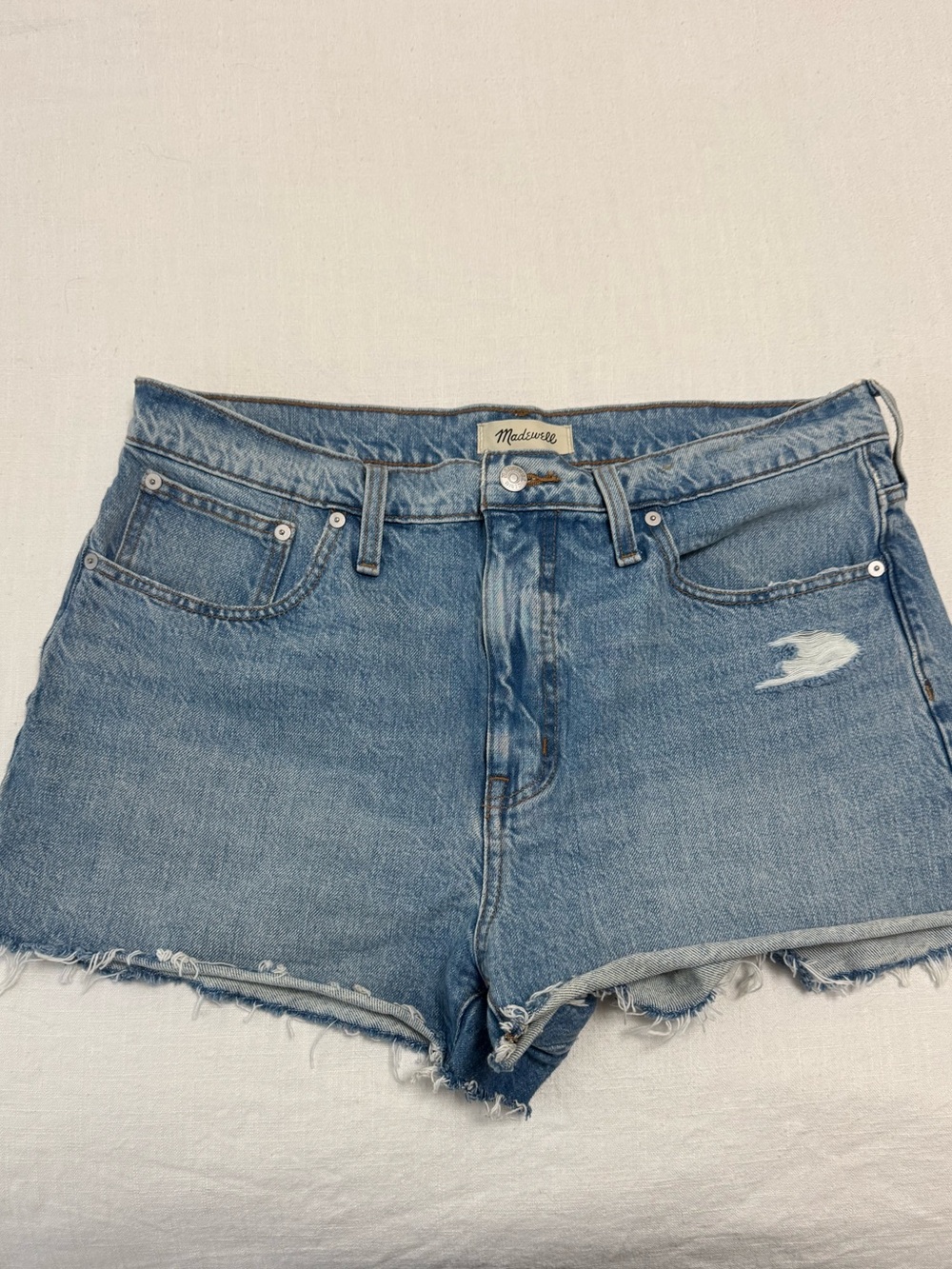 Women’s Madewell Relaxed Denim Shorts 30 | Denim Cutoff Shorts - Blue